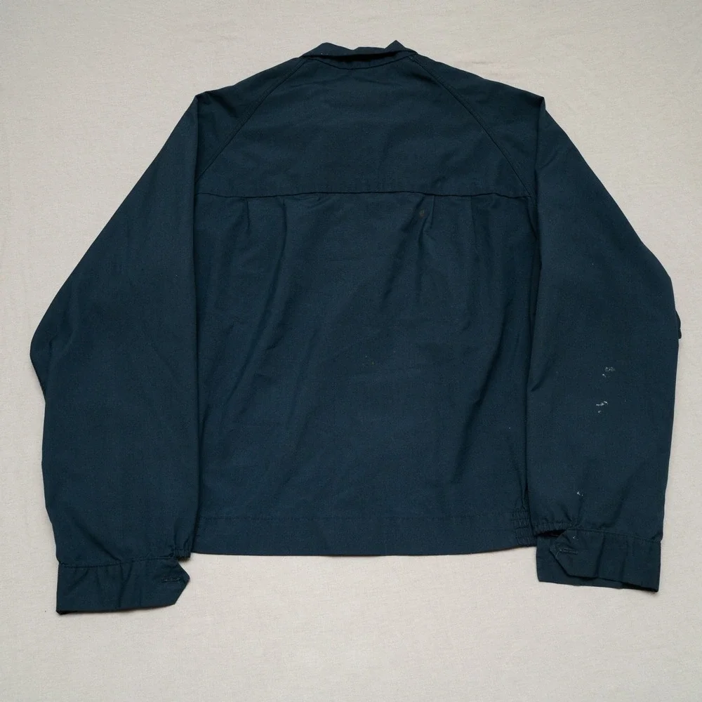 Vintage 60s 70s English Squire Thrashed‎ Cropped Work Jacket Talon Zip XXL